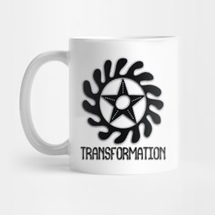 Africa Sankofa Symbols "Transformation" Black. Mug